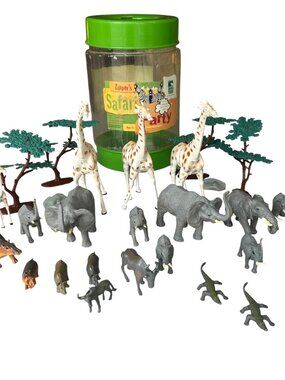 Vintage 2000 Animal Planet "Zipper's Safari Party" Animals Elephants with Tub